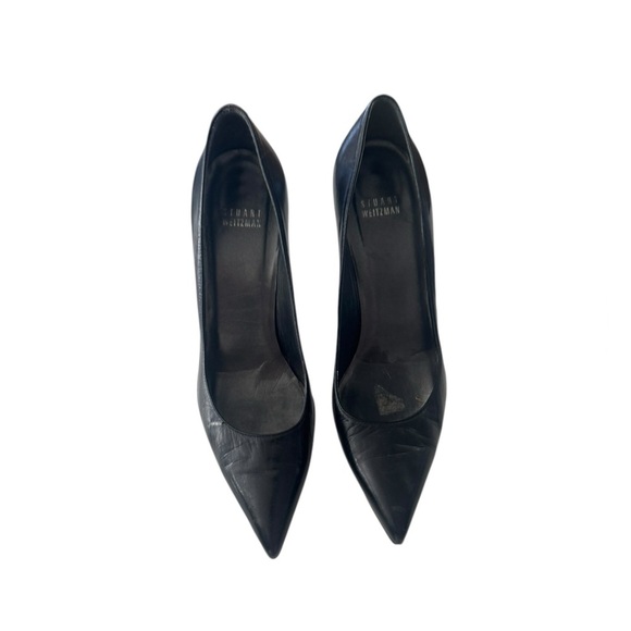 Stuart Weitzman Black Stiletto Pump 8 - Picture 2 of 6